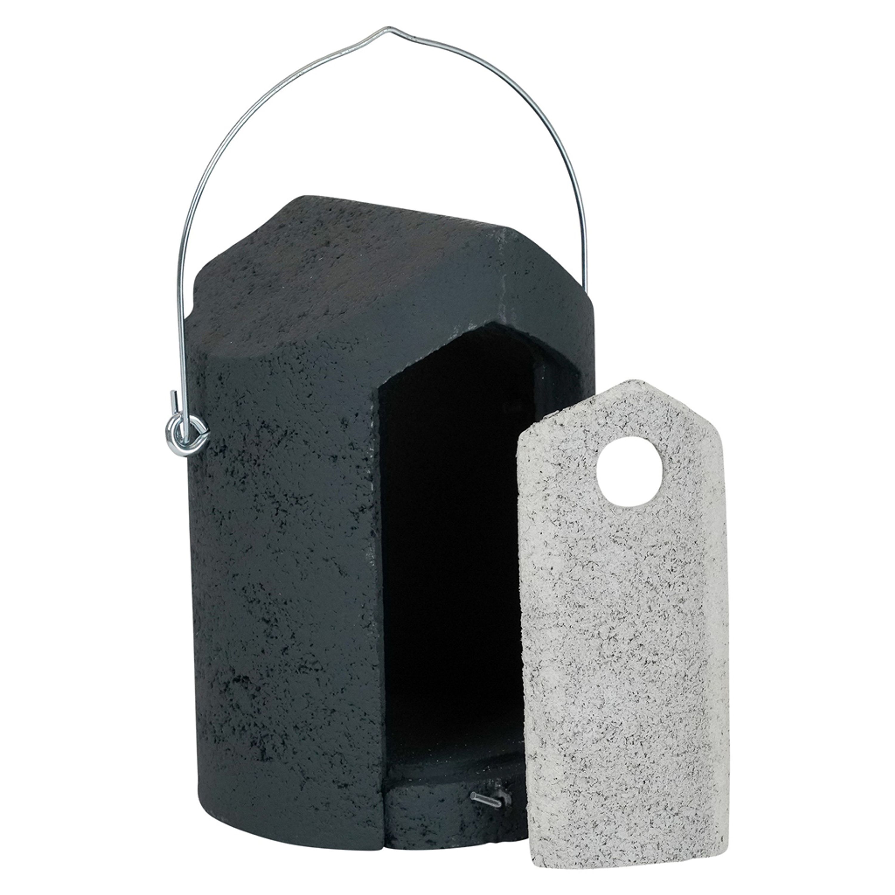 Nistkasten „Zaragoza“ WoodStone grau 28 mm | Vogelhaus Holzbeton | CJ Wildlife